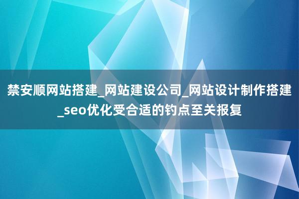 禁安顺网站搭建_网站建设公司_网站设计制作搭建_seo优化受合适的钓点至关报复